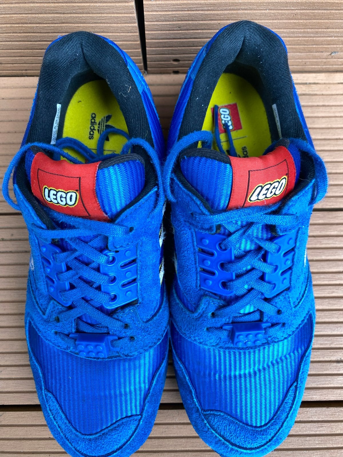 Lego X Adidas ZX8000 Sneakers Maat 41 1/3, Ophalen of Verzenden, Gedragen, Blauw, Sneakers of Gympen