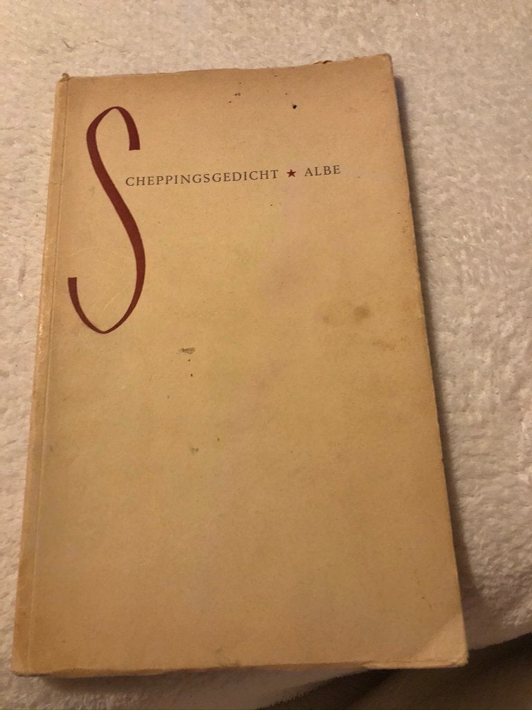 Scheppingsgedicht - Albe, Gelezen, Ophalen of Verzenden, Renaat Joostens, Eén auteur