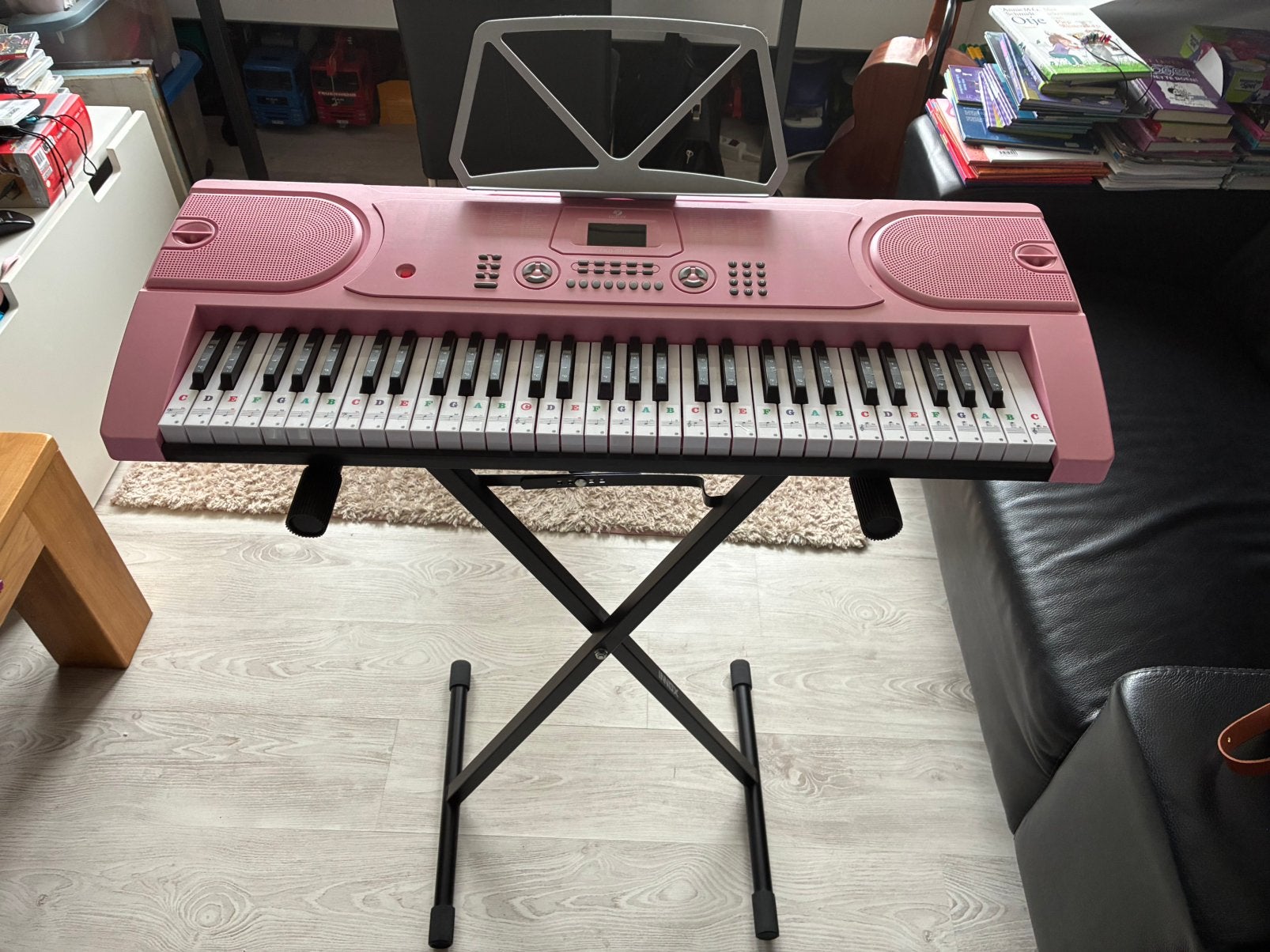 keyboard Fazley FKB-050-P roze, 61 toetsen, Zo goed als nieuw, Met standaard, Ophalen