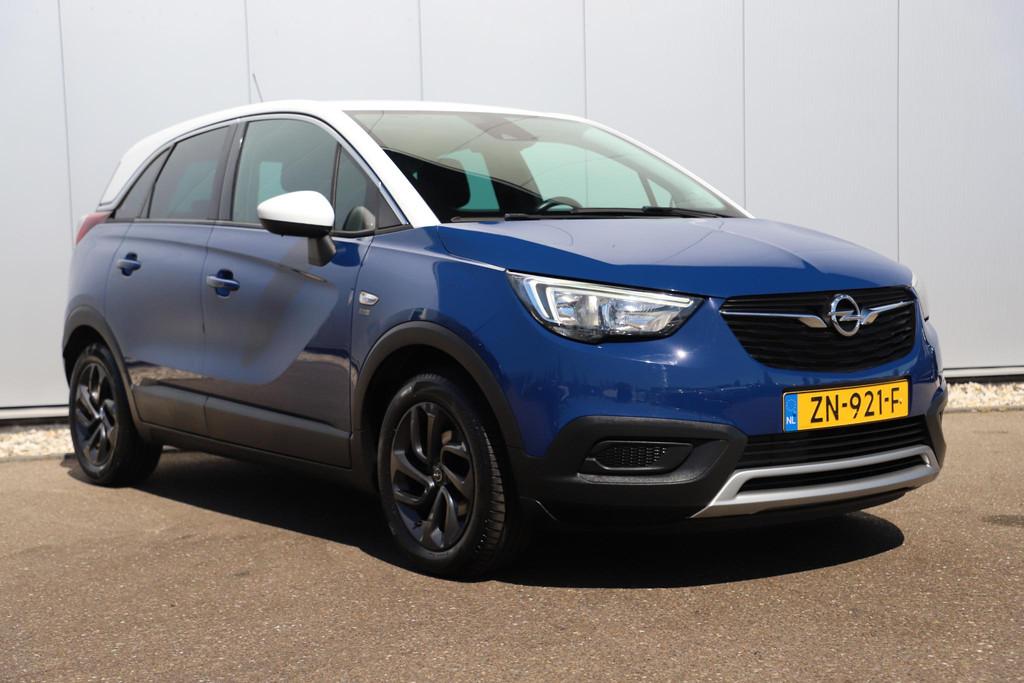 Opel Crossland X 1.2 120 Jaar Edition Navigatie LED Carplay, Voorwielaandrijving, Gebruikt, 1199 cc, Met garantie (alle)