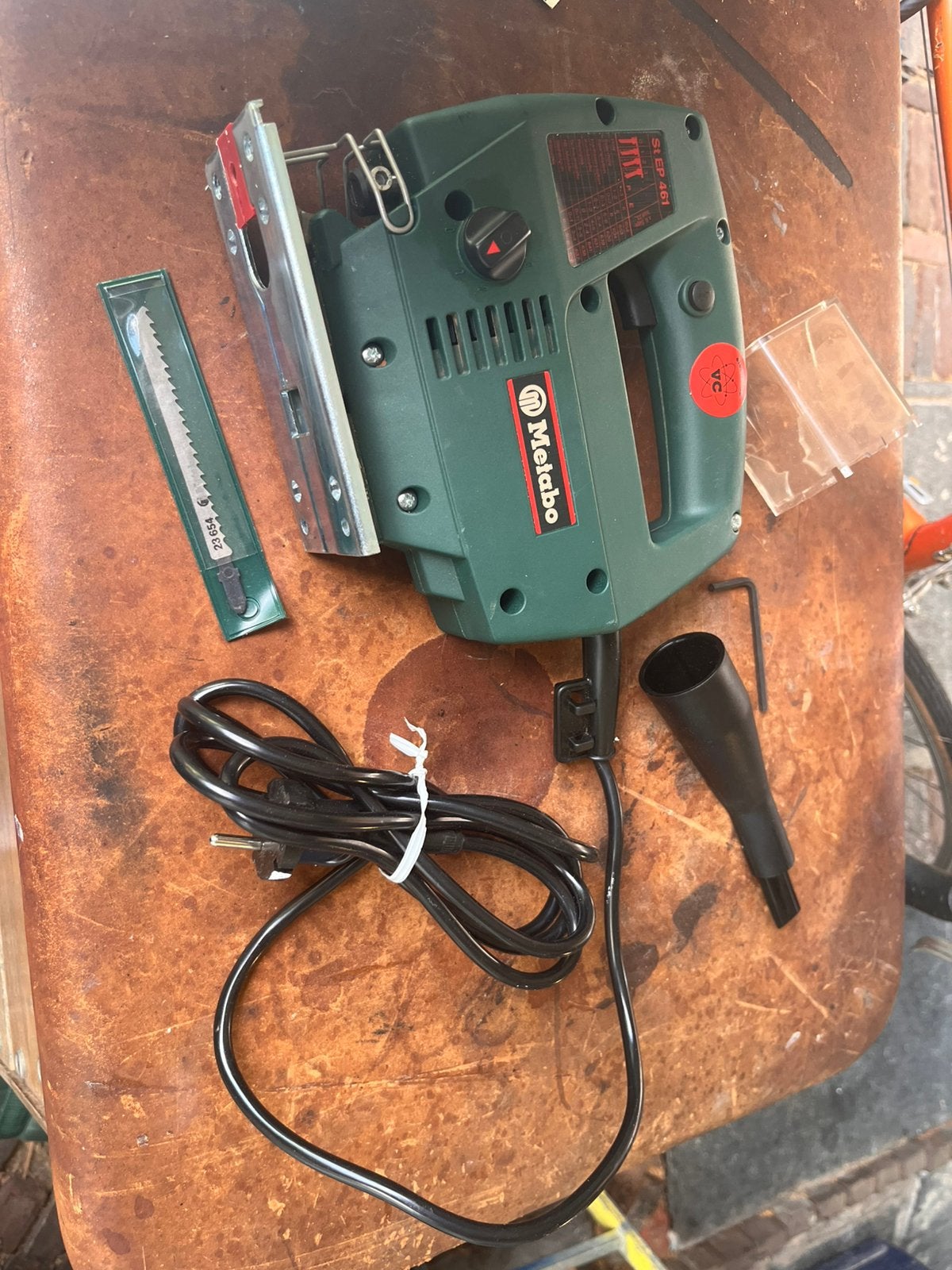 Metabo decoupeerzaag met toebehoren, Decoupeerzaag, Ophalen of Verzenden, Zo goed als nieuw, 30 tot 70 mm