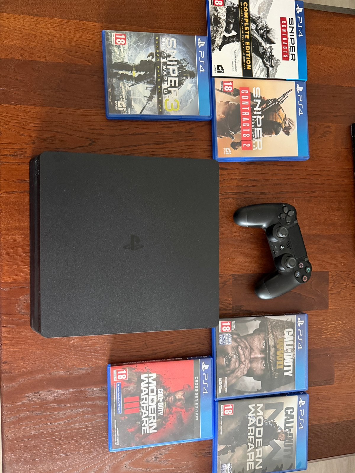 Playstation 4 inclusief 6 spellen, Ophalen, Zo goed als nieuw, Met 1 controller, Original