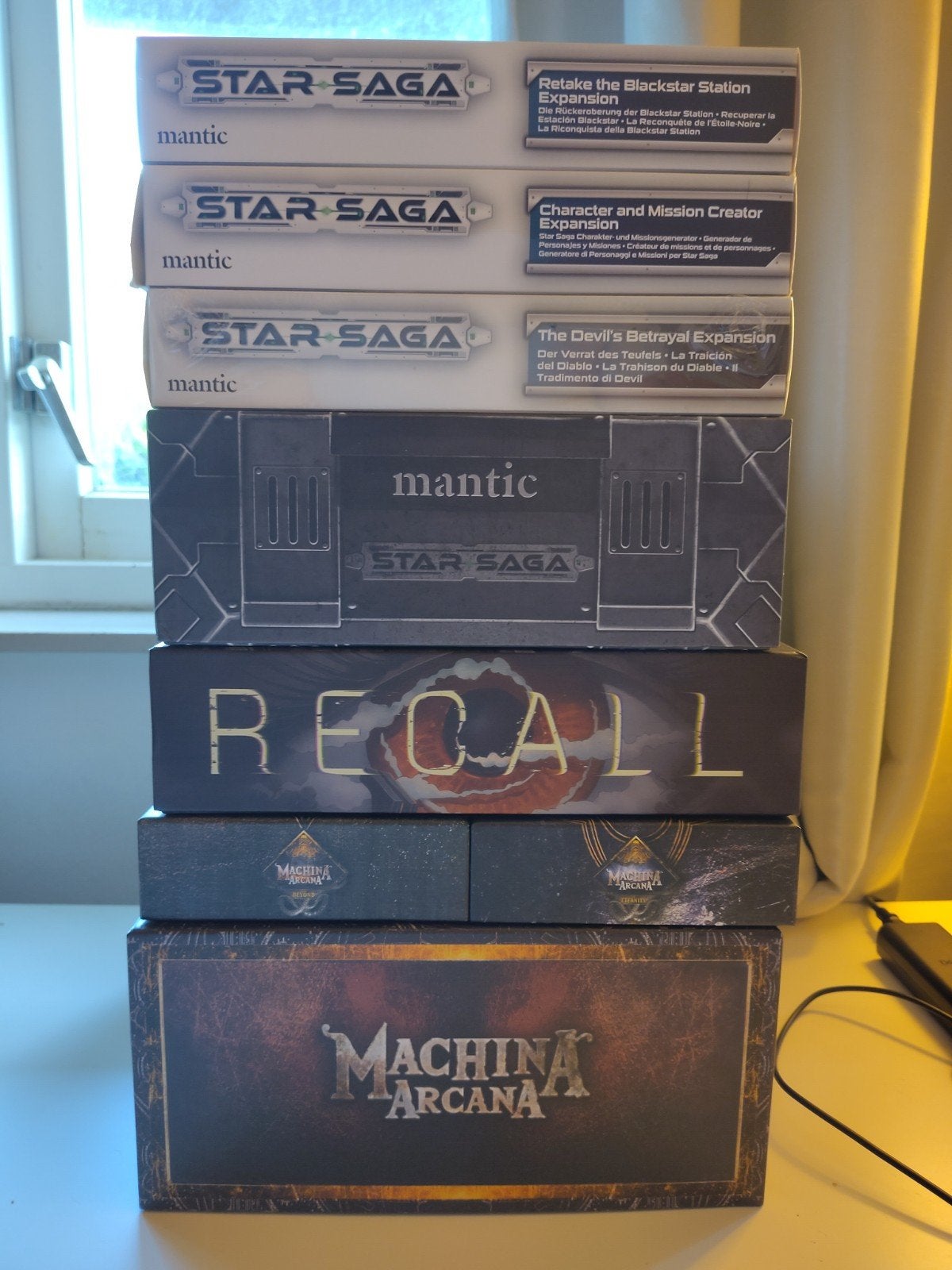 Diverse bordspellen: Star Saga, Recall, Machina Arcana, Hobby en Vrije tijd, Gezelschapsspellen | Bordspellen, Een of twee spelers