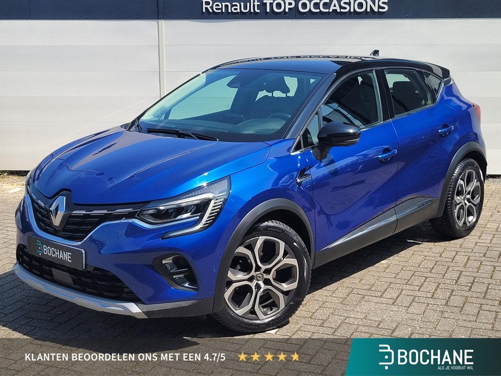 Renault Captur 1.3 TCe 140 Intens | Automaat | Leder | Stoel, Auto's, Renault, Gebruikt, 4 cilinders, Blauw, Bedrijf