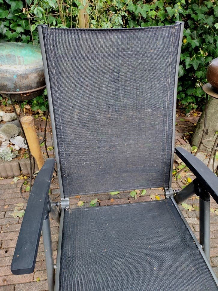 verstelbare zwarte stoelen met 5 standen €20 pst, Ophalen of Verzenden