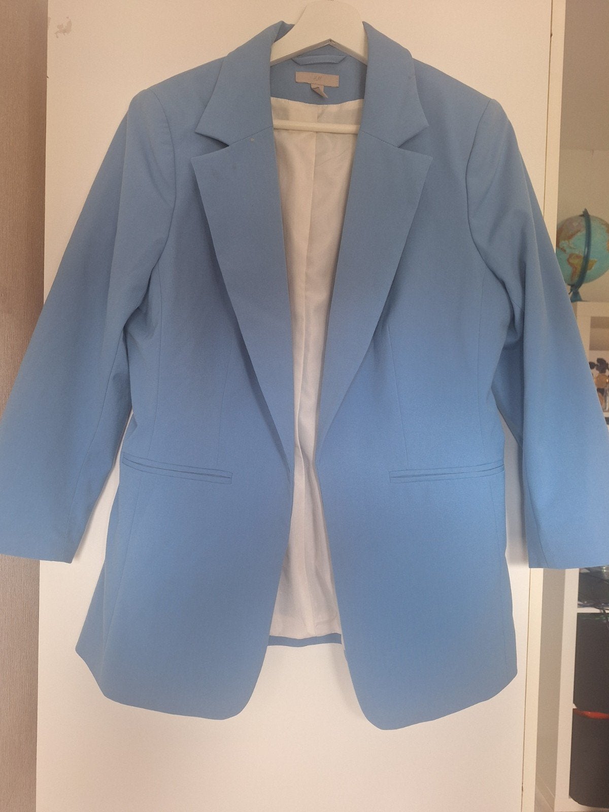 H&M Dames Blazer, H&M, Blauw, Maat 42/44 (L), Ophalen of Verzenden