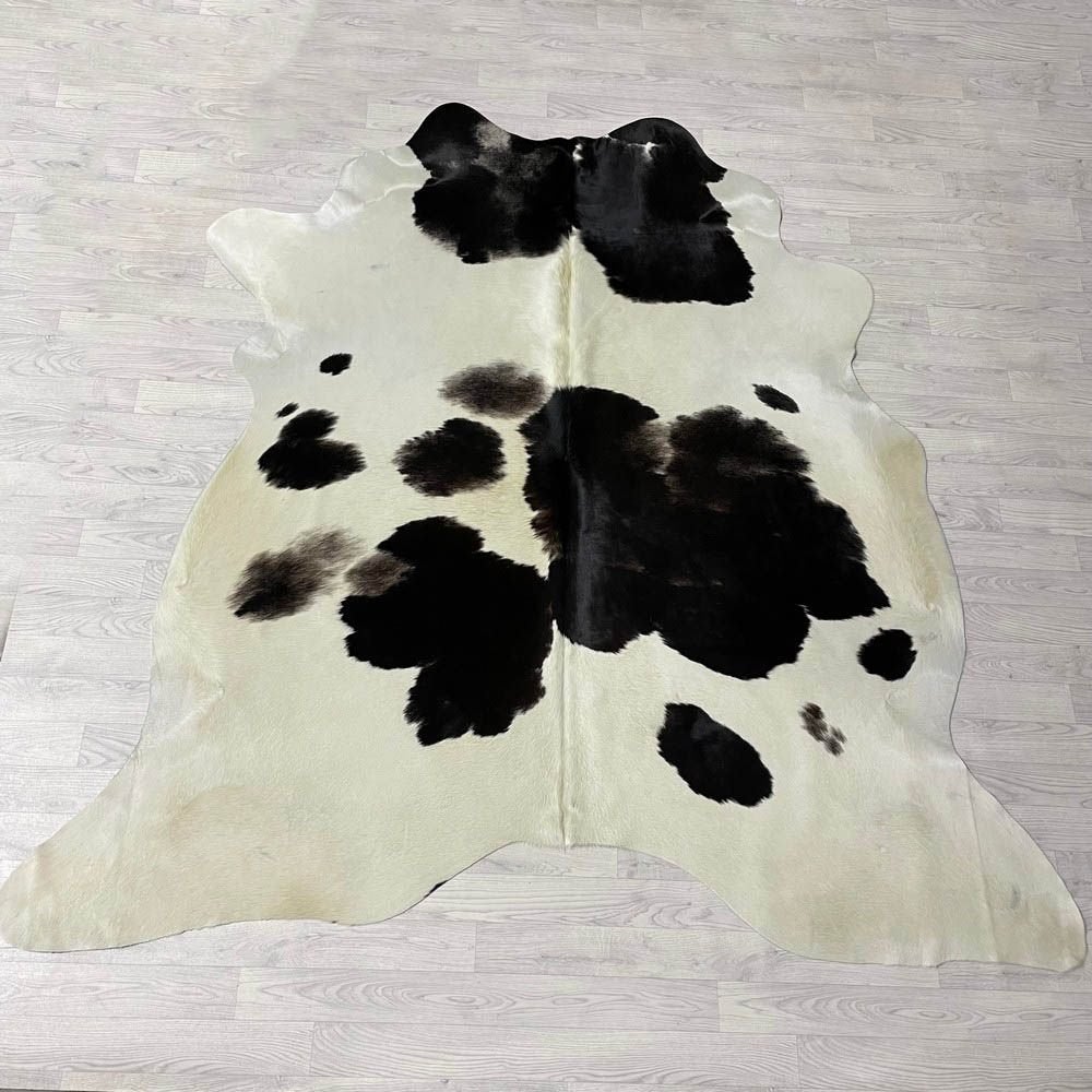 Koeienhuid zwart bruin creme 235x235cm | Lederstore, Landelijk, modern, Scandinavisch, industrieel, Zwart, 200 cm of meer, Overige vormen