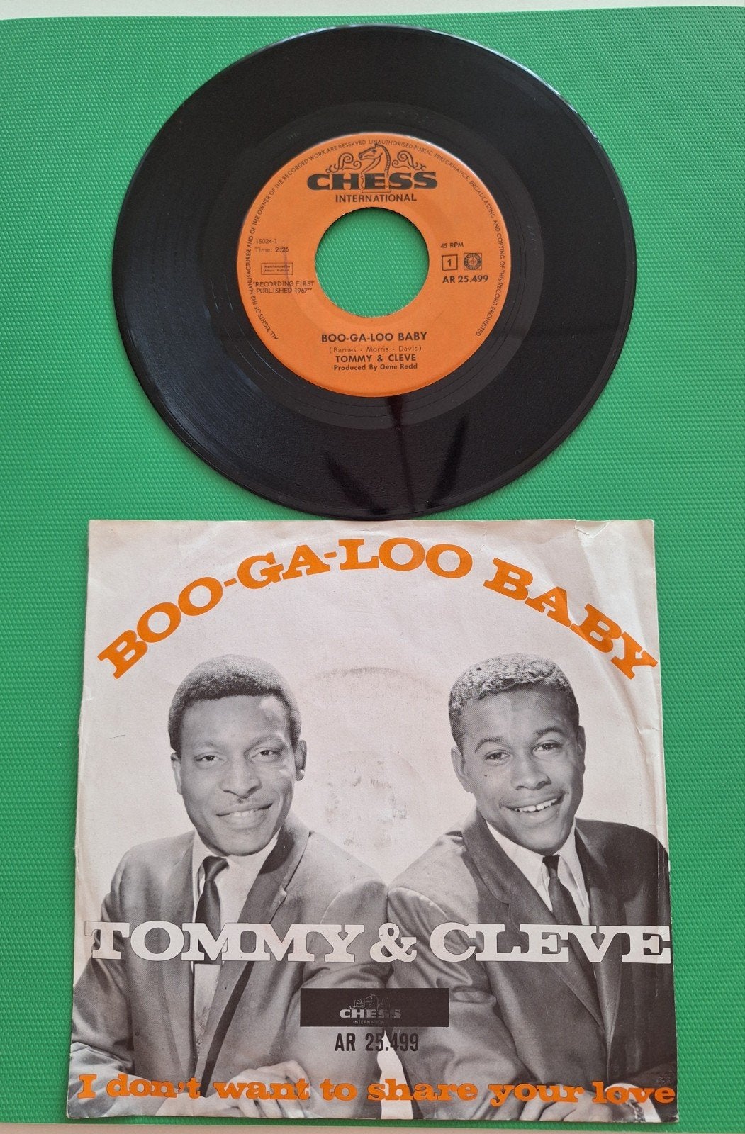 Tommy & Cleve Boo ga loo baby, Ophalen of Verzenden, 1960 - 1969, Gebruikt, 7 inch