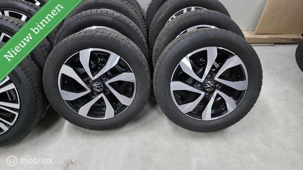 VW UP 15" Dublin velgen | zomerbanden | 185-55-15, Gebruikt, 15 inch, Banden en Velgen