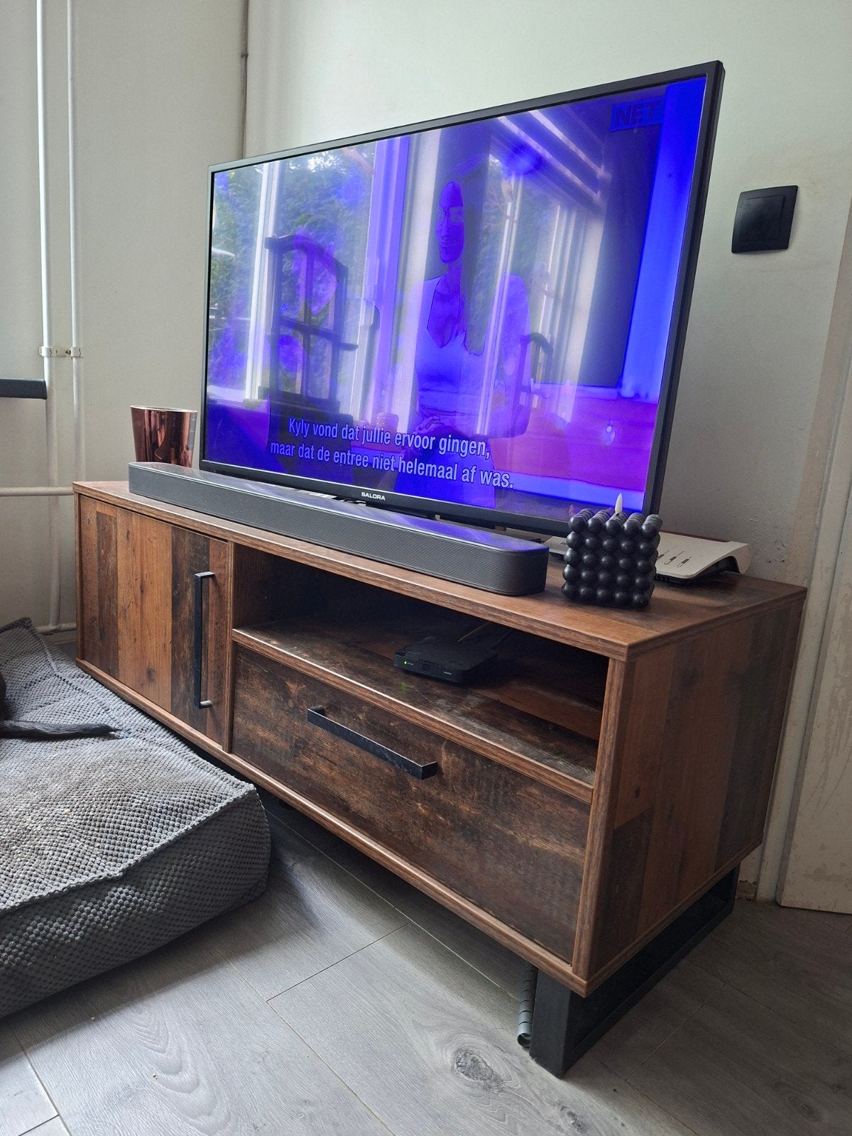 tv meubel , als set met buffet kast en eet tafel, Ophalen, 25 tot 50 cm, 100 tot 150 cm, Minder dan 100 cm