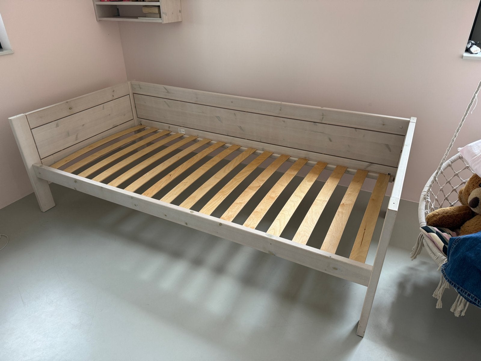 Lifetime whitewash (kinder)bed, Ophalen, Gebruikt, 90 cm, Eenpersoons