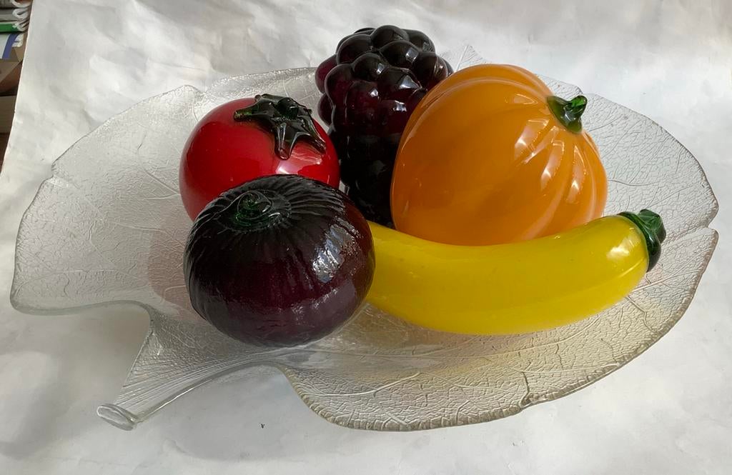 MURANO Fruit op LUMINARC Schaal, Ophalen of Verzenden
