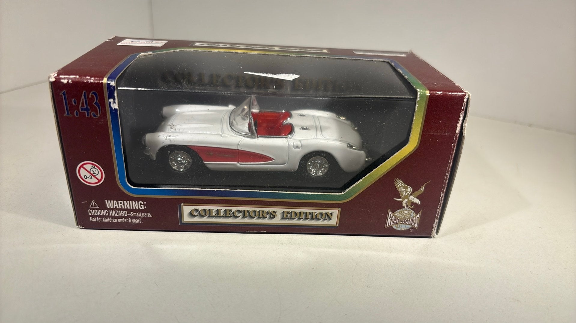 Chevrolet Corvette 1957 road legends 1.43, Overige merken, Auto, Ophalen of Verzenden, A
