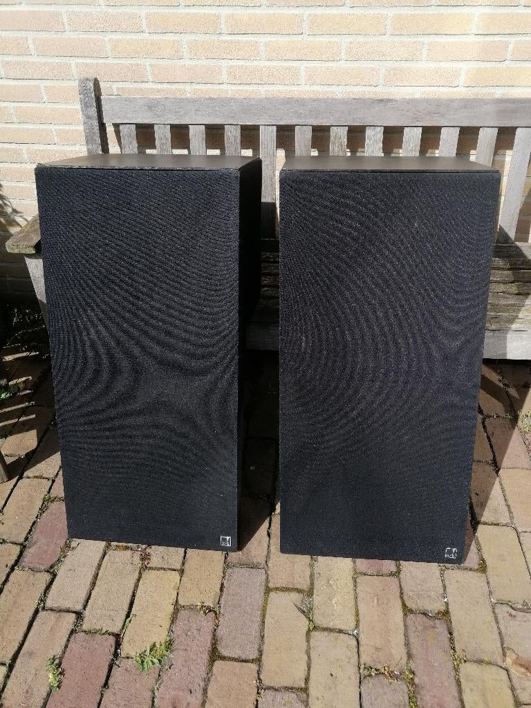 Kef 105.1 Reference stofkappen, Audio, Tv en Foto, Luidsprekers, Gebruikt, Overige typen, 60 tot 120 watt, Overige merken, Ophalen