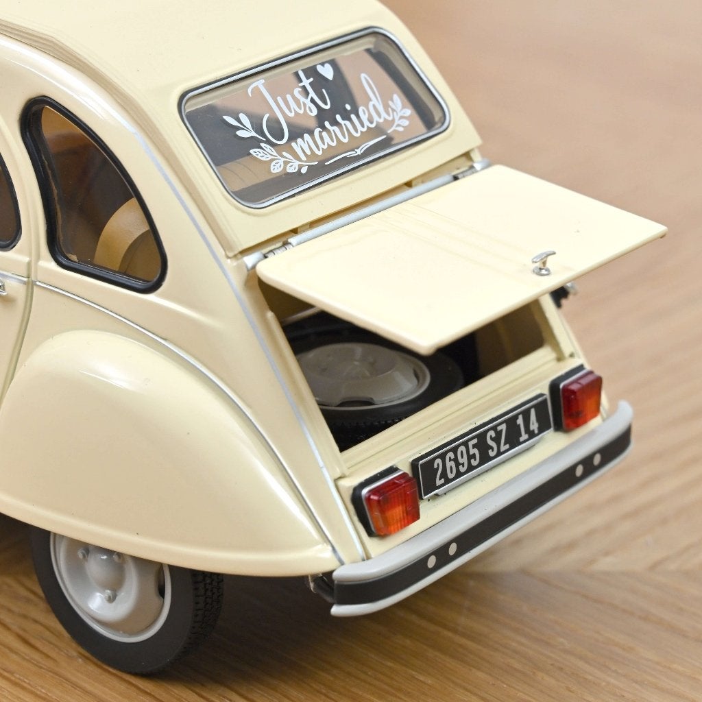 Citroen 2CV 1986 Trouwauto schaal 1/18 NOREV ref. 181475, Verzenden, Nieuw, Auto, Norev