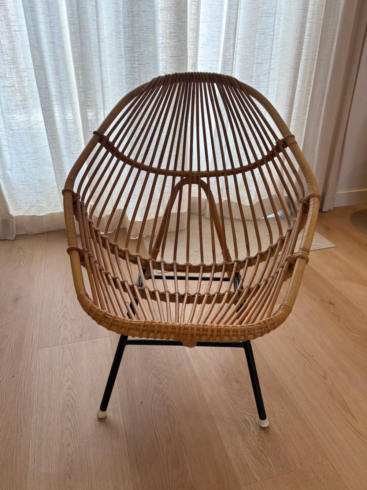 Vintage rotan stoel Rohe Noordwolde, Ophalen of Verzenden