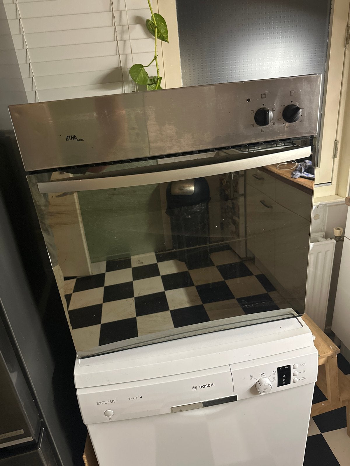 Etna inbouw oven - Gebruikt maar functioneel, Ophalen, Gebruikt, Oven, 60 cm of meer