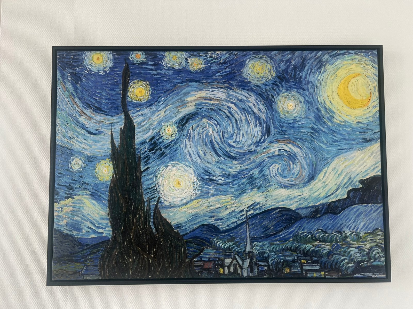 Van Gogh canvas schilderij starry nights 70cm x 100cm, Ophalen of Verzenden