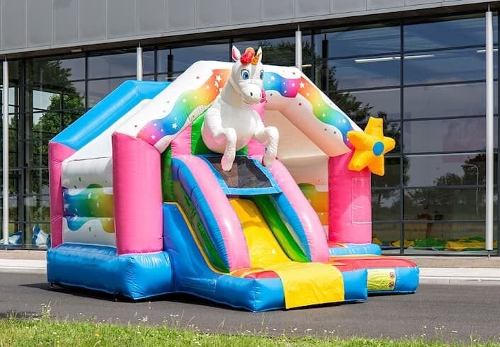Springkussen huren! Unicorn, Ophalen, Zo goed als nieuw, Overige