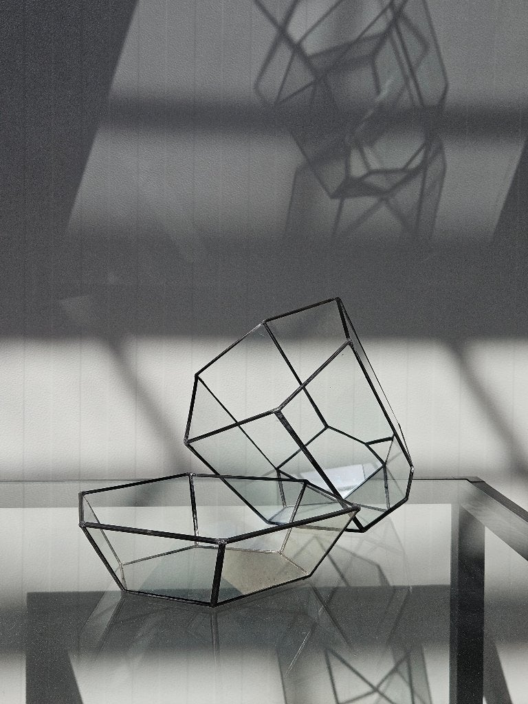 Schaal woonaccessoire interieur glas, Ophalen, Gebruikt, Schaal, Glas