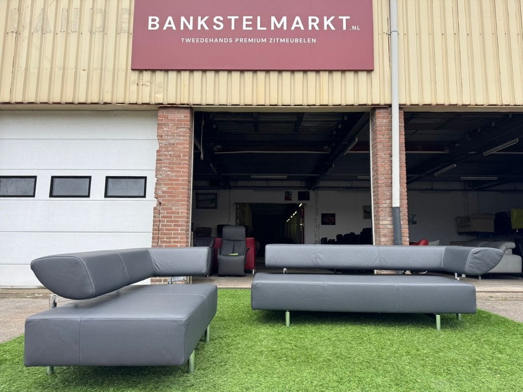 Bankstel design topmerk COR ARTHE banken grijs leer relax, Huis en Inrichting, Banken | Bankstellen, Ophalen, Cor, Geen, Pahest@hotmail.nl