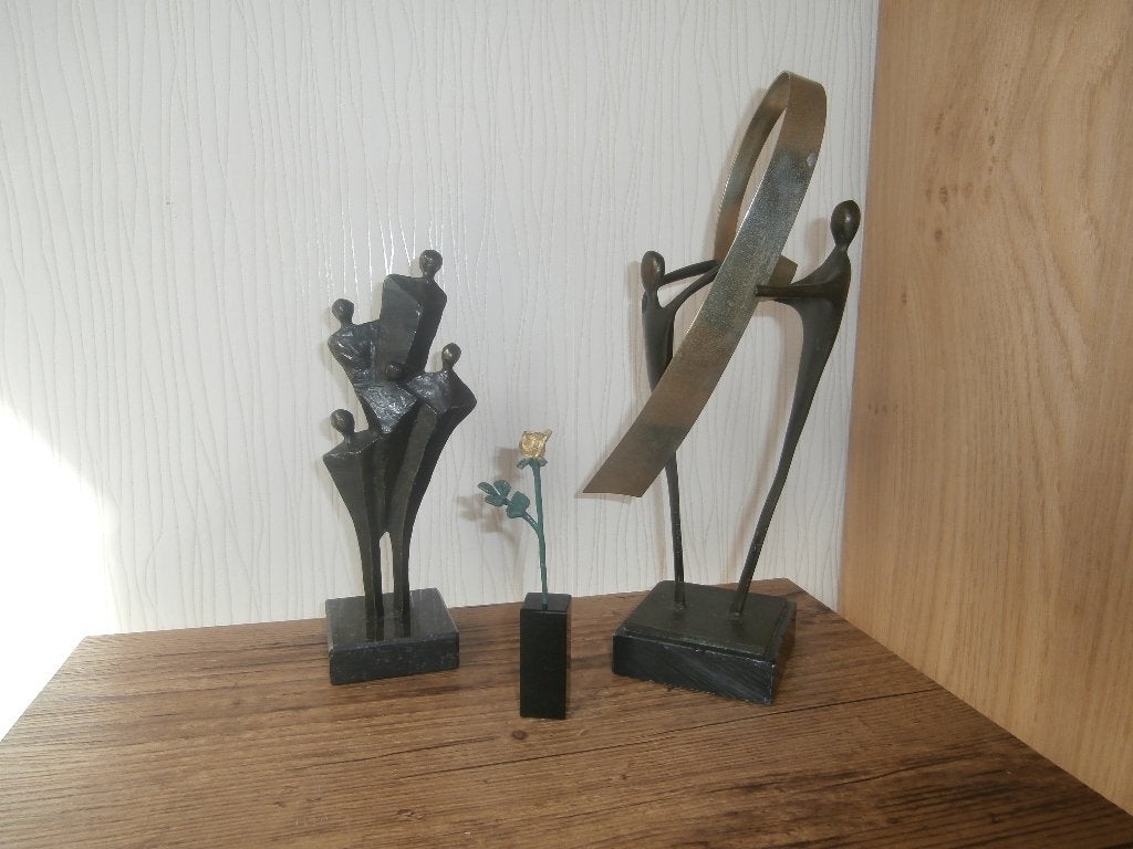 3 x Brons Beeldjes van Corry Ammerlaan, Ophalen of Verzenden, Zo goed als nieuw, Mens