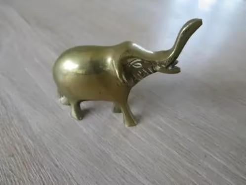 Olifantje 7 x 6 cm Koper, Ophalen of Verzenden, Zo goed als nieuw, Dier