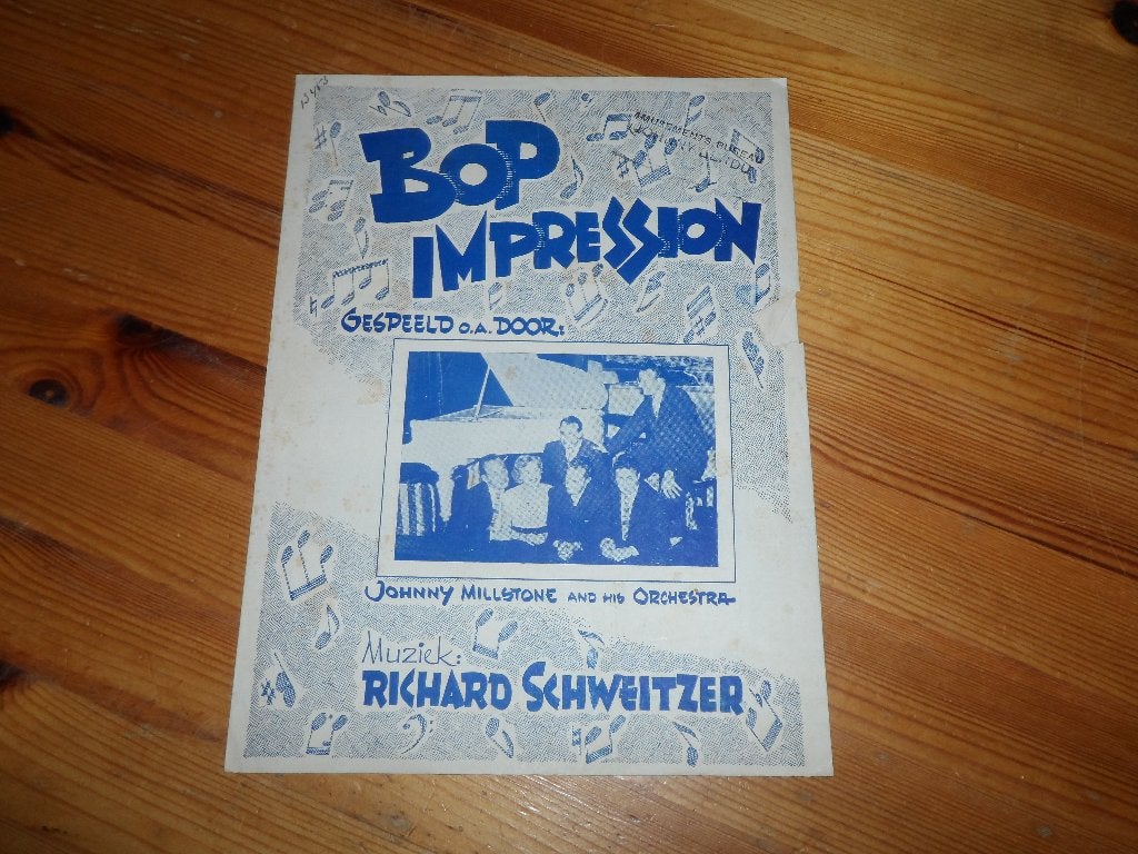 Bop impression - richard schweitzer - johnny milstone, Gebruikt, Gitaar, Ophalen of Verzenden, Artiest of Componist