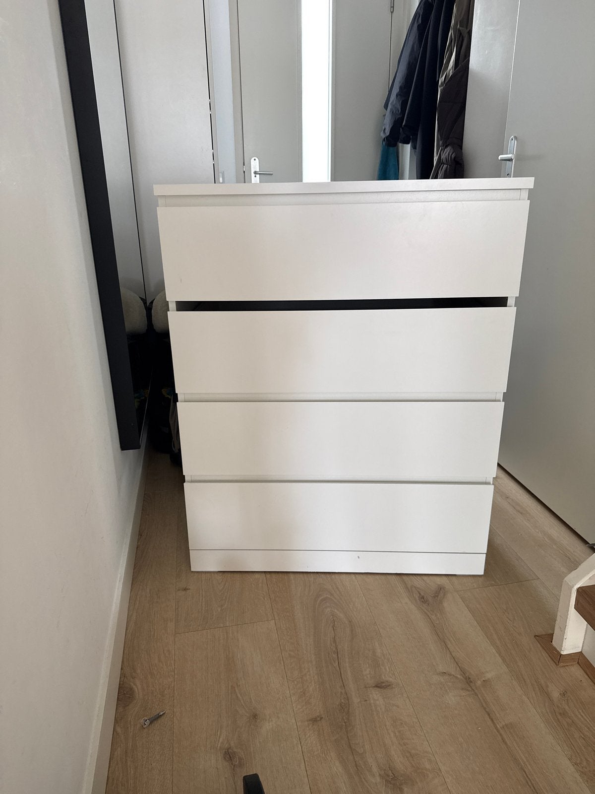 Ikea Malm Ladekast - Wit, 4 lades, Huis en Inrichting, Ophalen, Gebruikt, 100 tot 150 cm, 50 tot 100 cm
