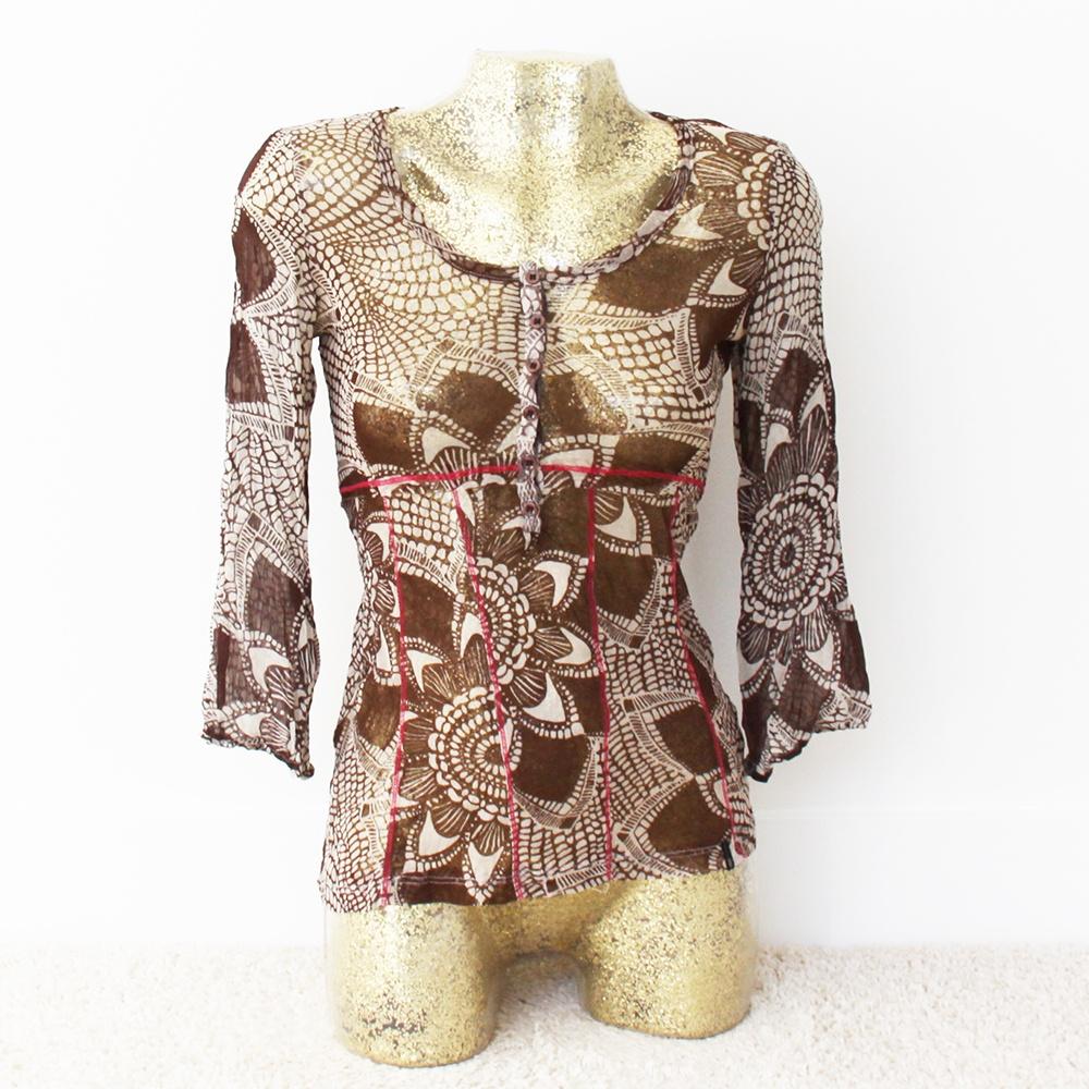 Mooi Transparant Didi Truitje (XS) - 5 € 15,-, Kleding | Dames, Truien en Vesten, Bruin, Didi, Ophalen of Verzenden, Zo goed als nieuw