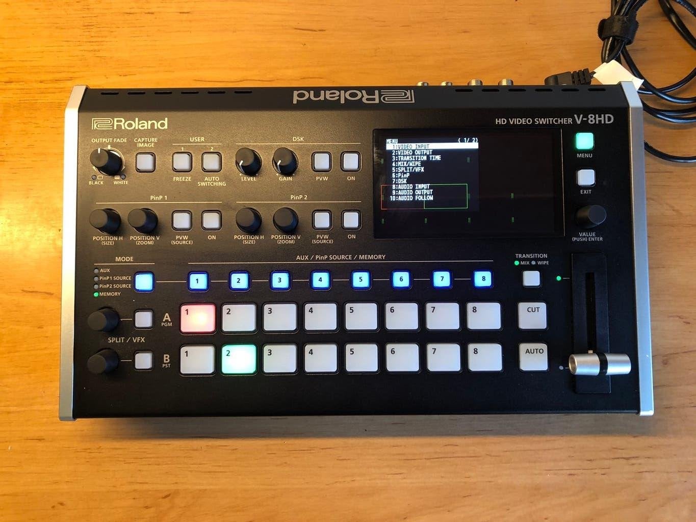 Roland V-8HD Video Switcher, Ophalen of Verzenden, Gebruikt