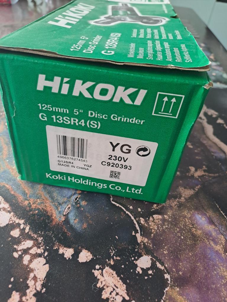 Nieuwe HiKOKI G 13SR4(S) 125mm Haakse Slijpmachine, Ophalen of Verzenden