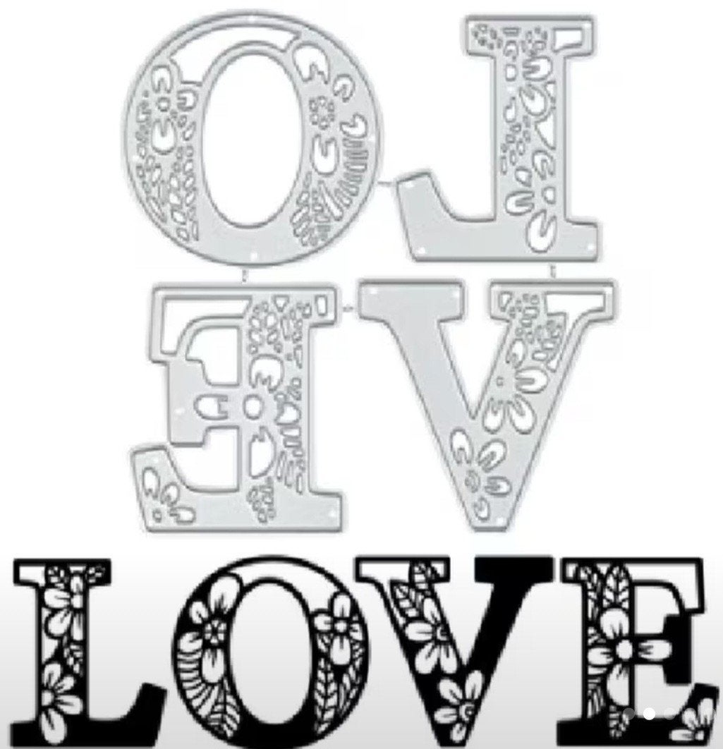 Nieuw  snijmal "LOVE", Ophalen of Verzenden, Nieuw, Overige thema's, Pons of Mal