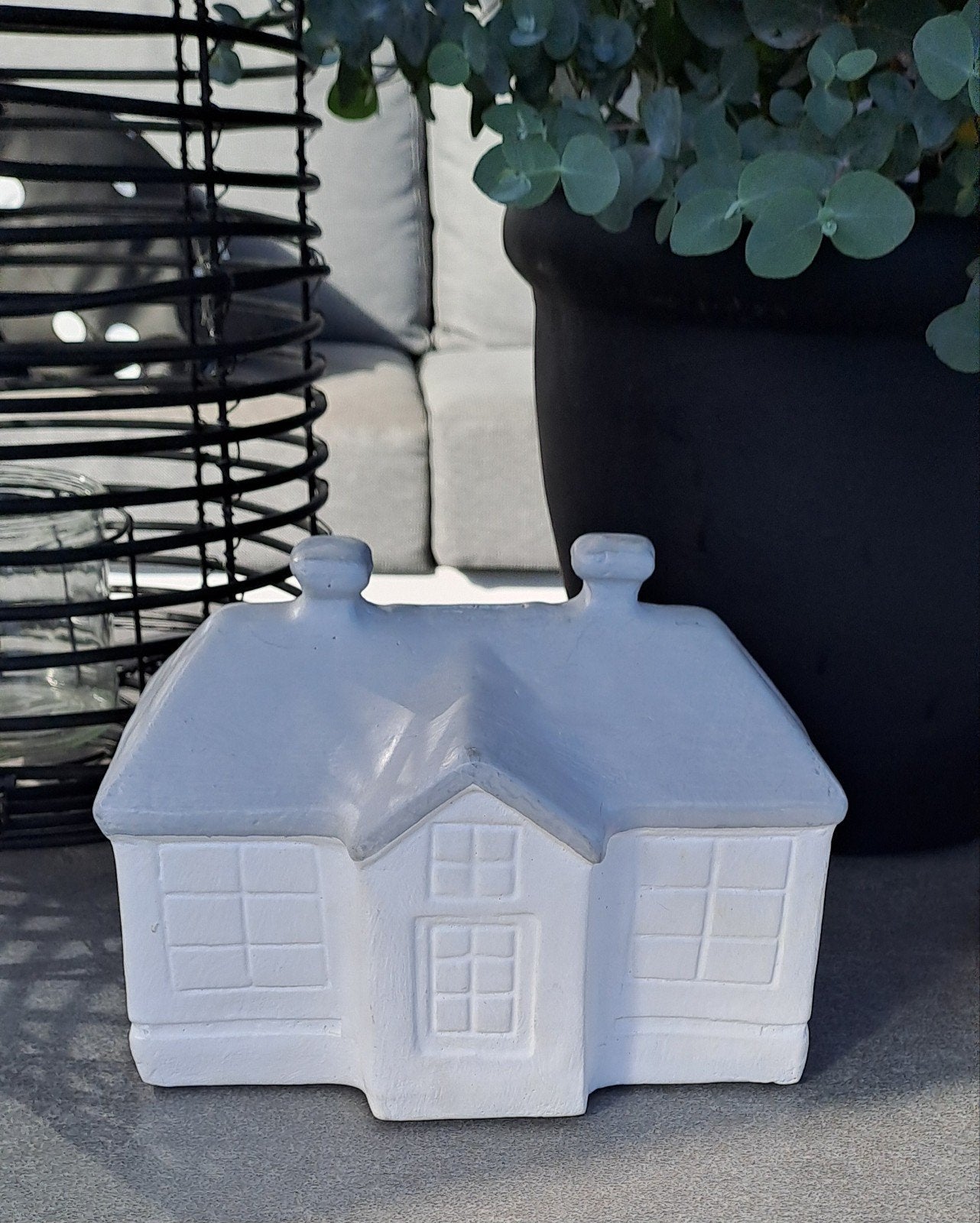 Riviera Maison Huis/Spaarpot/Classic House Money Saver, Ophalen of Verzenden, Zo goed als nieuw, Steen, Aardewerk of Keramiek