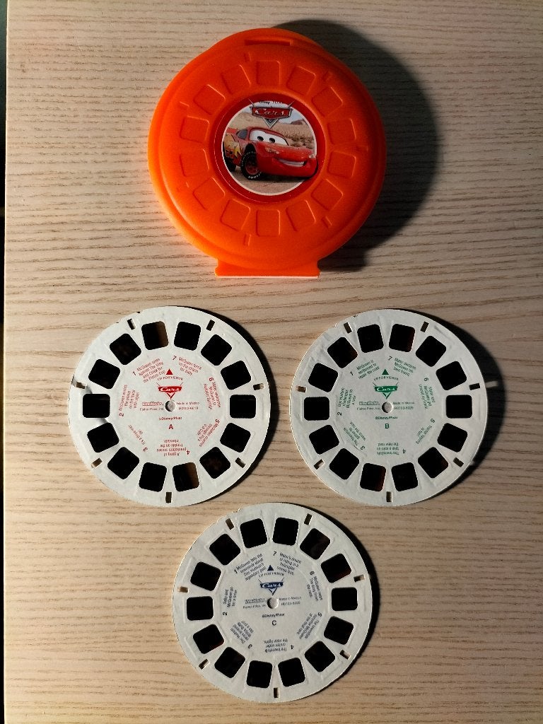 Viewmaster Cars - Disney - Pixar - met opbergdoosje, Ophalen of Verzenden, Gebruikt