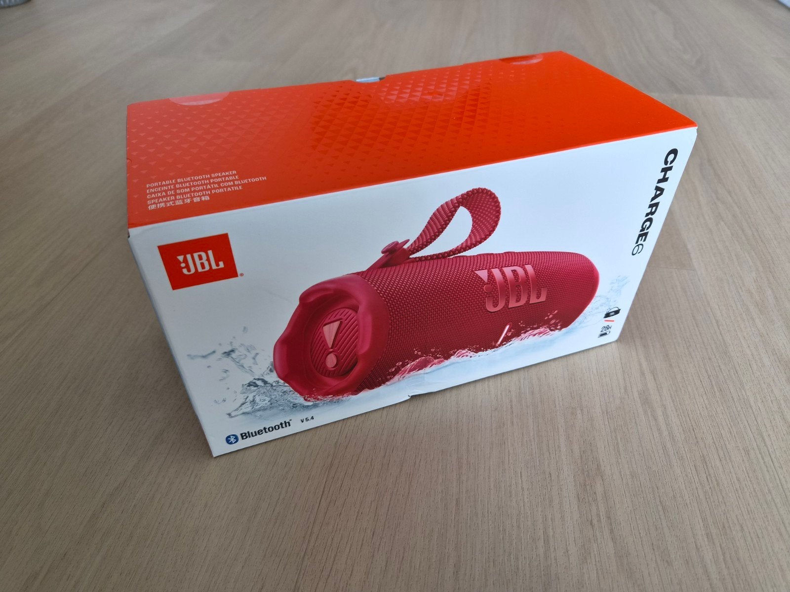 JBL Charge 6 Draagbare Bluetooth Speaker Nieuw Rood, JBL, Nieuw, Ophalen of Verzenden, Draagbare speaker