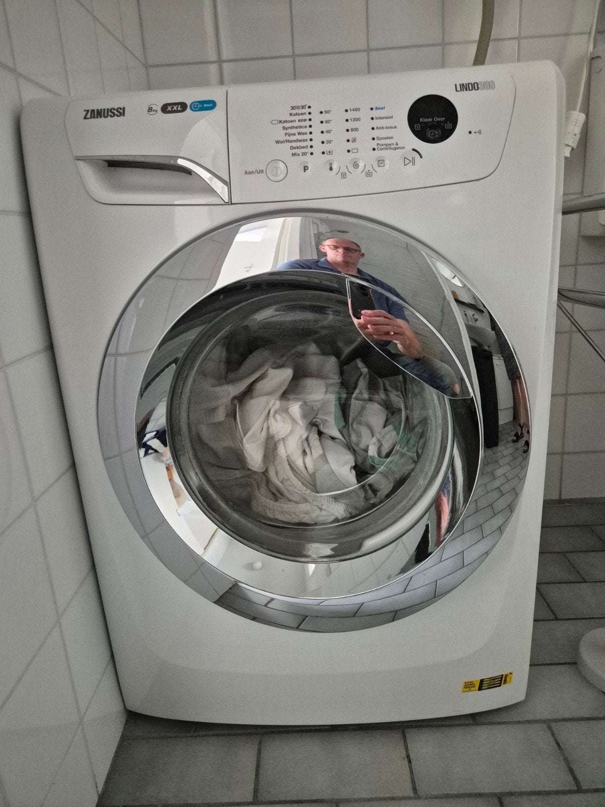 Zanussi Lindo 300 Wasmachine 8kg - Zo goed als nieuw, Witgoed en Apparatuur, Wasmachines, 1200 tot 1600 toeren, 8 tot 10 kg, Zo goed als nieuw