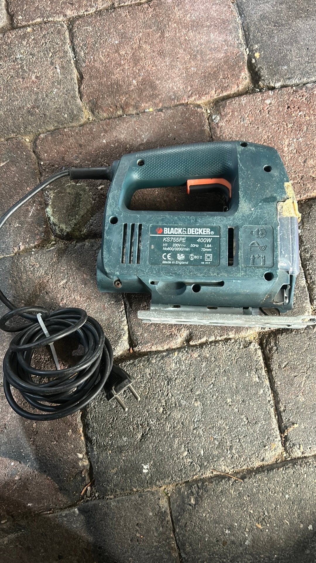 Black en decker decoupeerzaag, Ophalen of Verzenden, Zo goed als nieuw, Minder dan 600 watt, Vlakschuurmachine