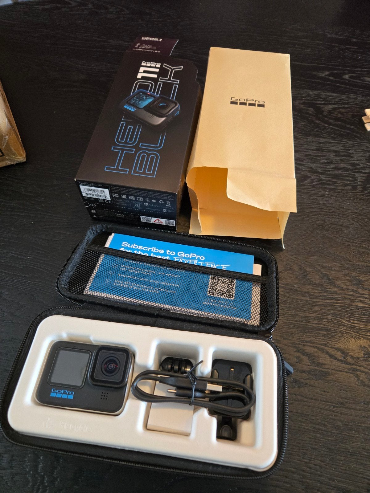 GoPro 11 Black met GPS en extra's, Audio, Tv en Foto, Actiecamera's, Ophalen of Verzenden, Zo goed als nieuw, GoPro