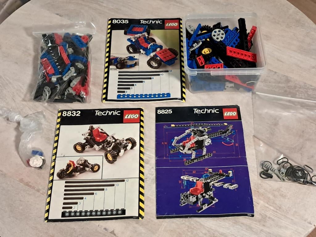 LEGO Technic Klassiek: 8035, 8832, 8825, Ophalen, Gebruikt, Complete set, Lego