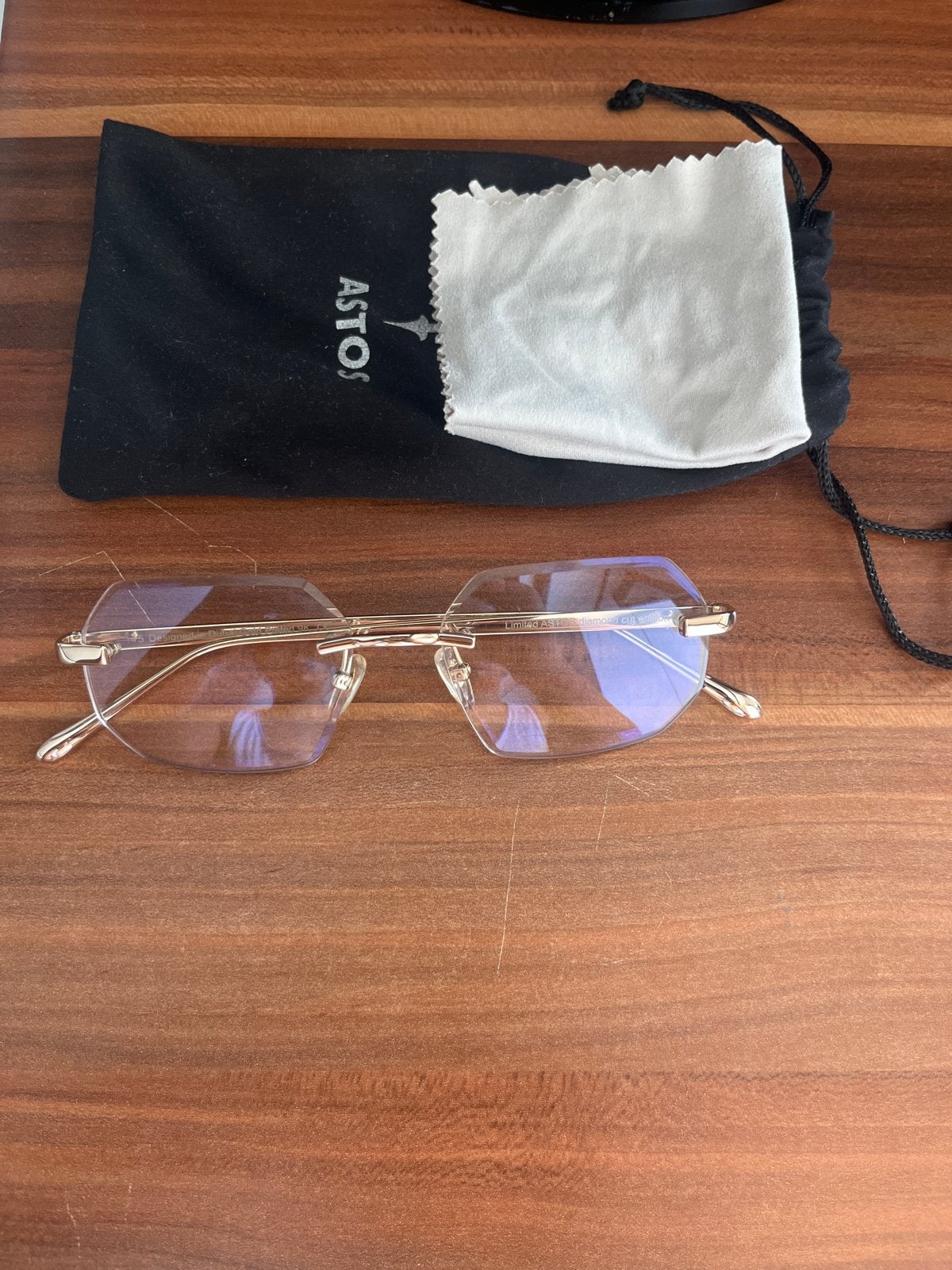 Stijlvolle ASTOS Bril - Limited Diamond Cut Editie, Overige merken, Overige kleuren, Ophalen of Verzenden, Zo goed als nieuw