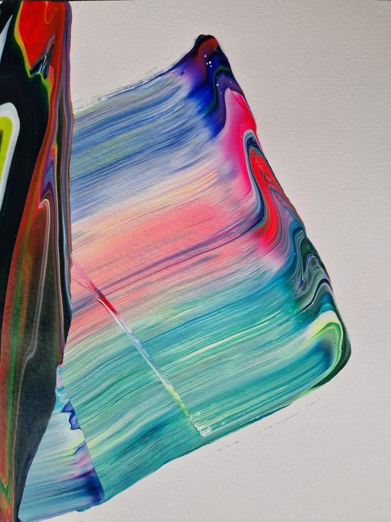 Abstract schilderij. alve voinea contemporary, Ophalen of Verzenden