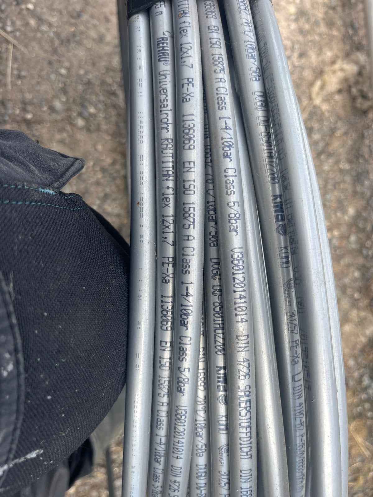 Rehau Rautitan flex 12x1.7 PE-Xa buis - 100m rol, Ophalen, Nieuw, Overige merken, Kabel of Snoer
