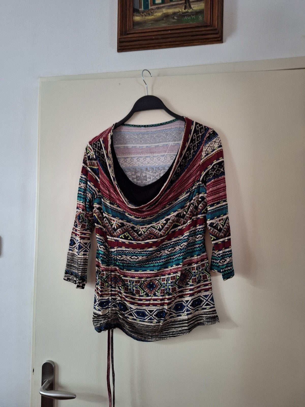 dames shirt miss etam maat M, Ophalen of Verzenden, Maat 38/40 (M), Meerkleurig, Lange mouw