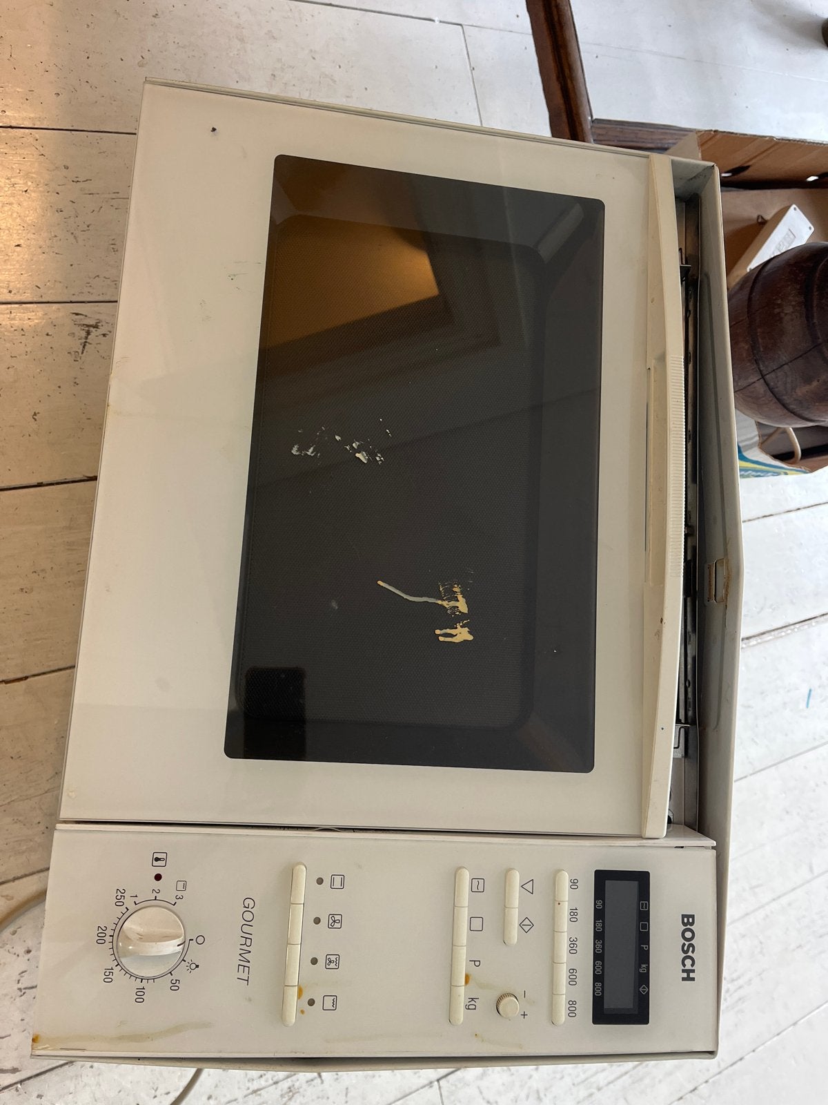 Bosch Gourmet Combimagnetron - Gebruikt, Ophalen, Combimagnetron, Gebruikt, Draaiplateau