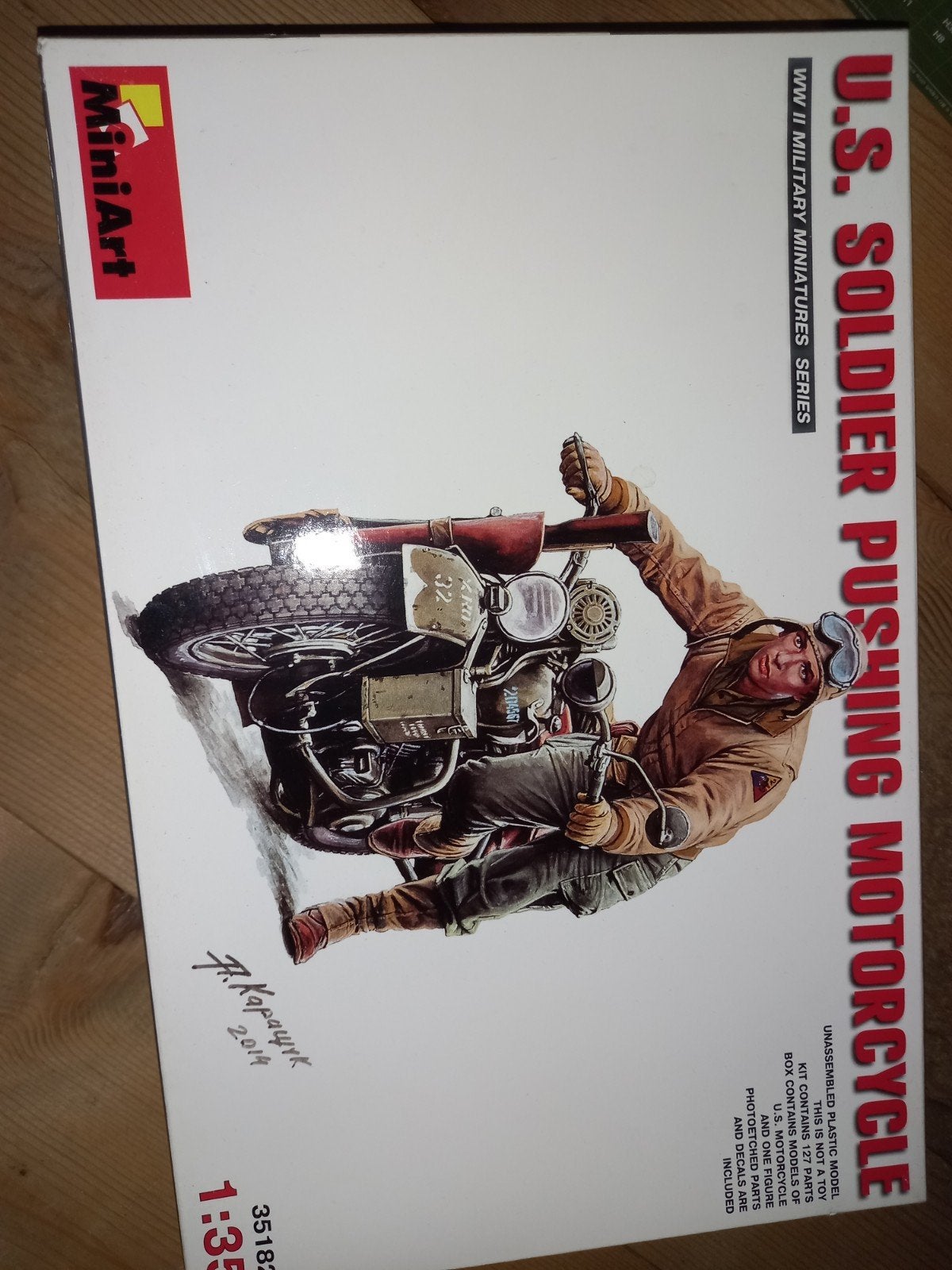 mini art 1/35 motor met soldaat us army, Ophalen of Verzenden, 1:35 tot 1:50