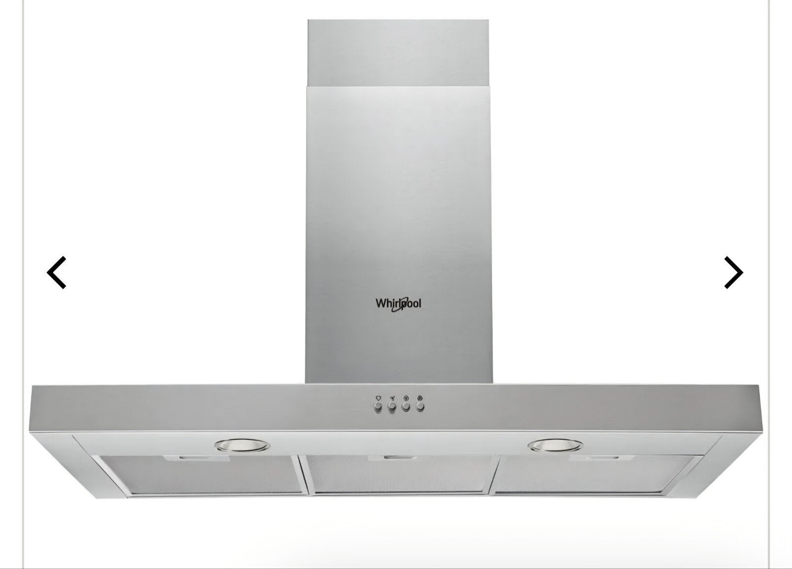 Whirlpool afzuigkap, Ophalen, Gebruikt, Vrijstaand, Wandschouwkap