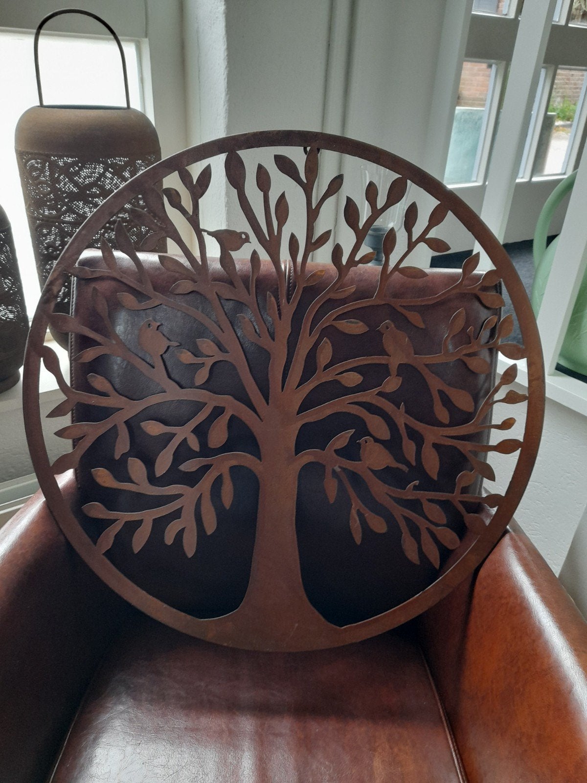 2 Ronde metalen raam/ wand decoratie/doorsnee 60 cm, Huis en Inrichting, Ophalen, Rond, 50 tot 75 cm, Minder dan 100 cm