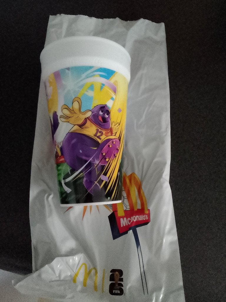 McDonalds FIFA World Cup 2026 beker Grimace, Ophalen of Verzenden, Nieuw, Buitenlandse clubs, Overige typen