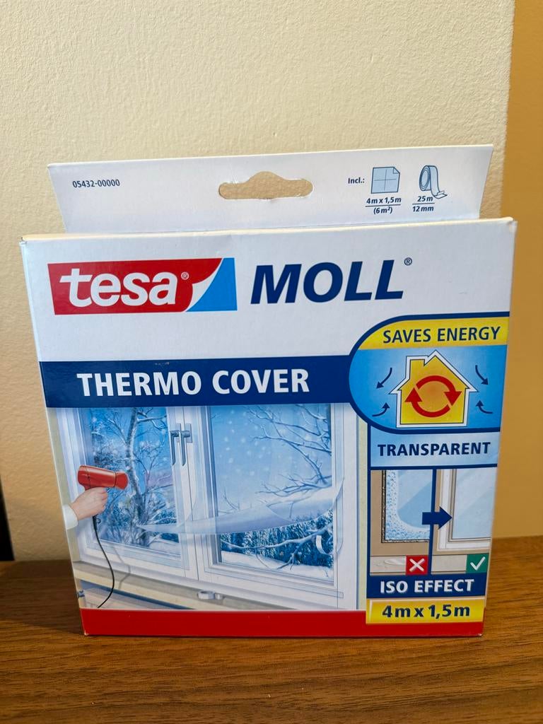 Tesa Moll Thermo Cover voor raamisolatie, Minder dan 4 cm, Overige materialen, Nieuw, Ophalen of Verzenden